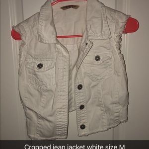 White jean jacket